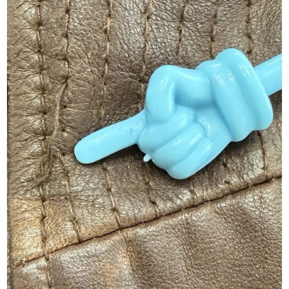 PELLE New York Milano 100% Leather Jacket Brown Women's Size L - Picture 9 of 12